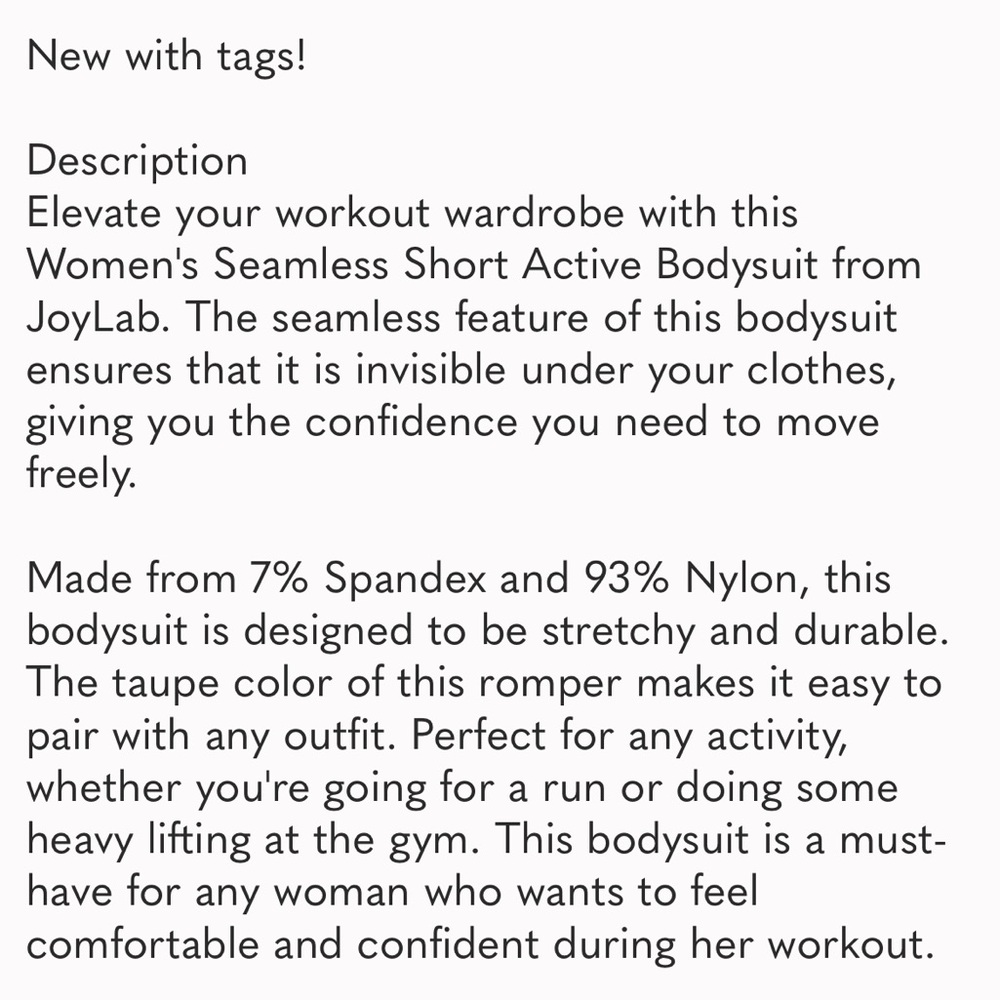 Taupe Seamless Short Active athletic workout Bodysuit, jumpsuit, onesie, romper - Picture 7 of 7